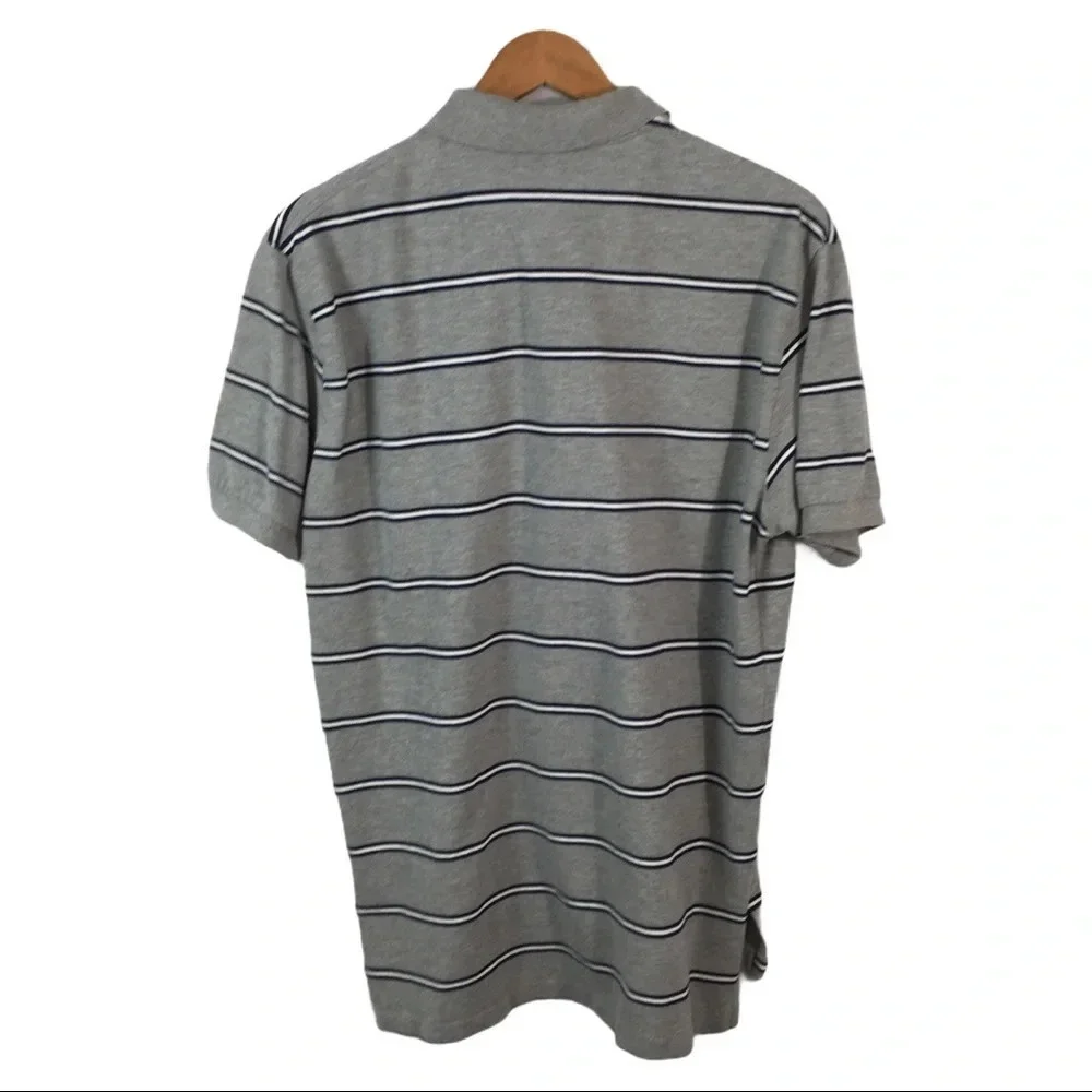 PO406 Men’s Polo Ralph Lauren Designer Striped Shirt L
